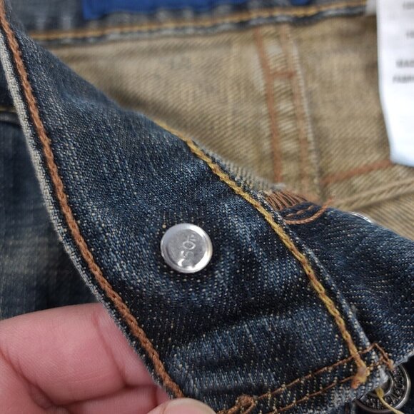 Levis Shorts Mens 36 Blue Denim 539 Vintage Straight Biker Cut Offs Y2K - Picture 6 of 8